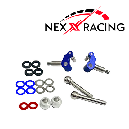 NX-412 Knuckles, MR04, MR04-EVO2, Aluminum Anodized, 3mm axles