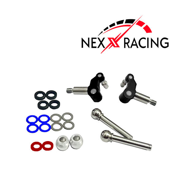 NX-412 Knuckles, MR04, MR04-EVO2, Aluminum Anodized, 3mm axles