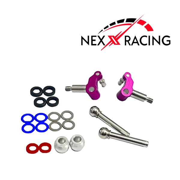 NX-412 Knuckles, MR04, MR04-EVO2, Aluminum Anodized, 3mm axles