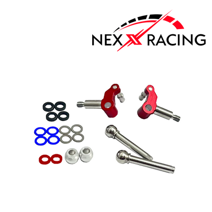 NX-412 Knuckles, MR04, MR04-EVO2, Aluminum Anodized, 3mm axles