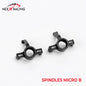 NX-459 Micro-B Front Spindles CNC'd Aluminum (Knuckles) Black or Red