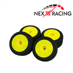 NX-555-1 Nexx Racing Solid Wheel Foam Tire Set (4pcs) for Losi 1/24 Micro-B
