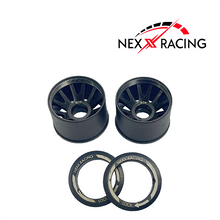 Load image into Gallery viewer, NXUSA-EVO-B-R Rear, &quot;JUD&quot; RWD Carbon-Fiber Reinforced Flanged Ring Wheels
