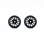 NXUSA-EVOAWD-B-R REAR "JUD" Carbon-Fiber Reinforced AWD Flanged Wheels (BLACK)