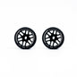 NXUSA-EVOAWD-B-F Front "JUD" Carbon-Fiber Reinforced AWD Flanged Wheels (BLACK)