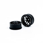 NXUSA-EVOAWD-B-R REAR "JUD" Carbon-Fiber Reinforced AWD Flanged Wheels (BLACK)