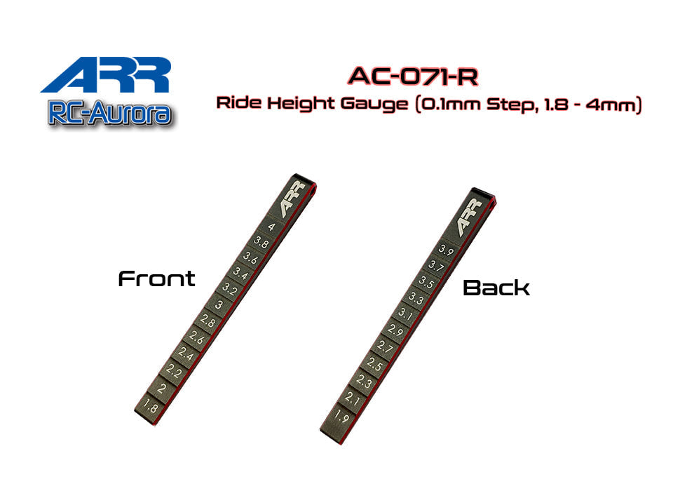 ARR Ride Height Gauge (0.1mm Step, 1.8 - 4mm)