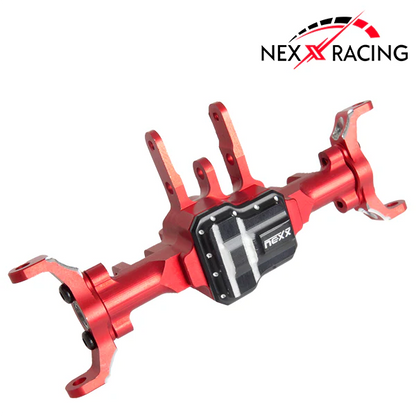 NX-381-R-Nexx Racing CNC Alu Front Axle Housing For TRX-4M ( Included Bearing )-Red