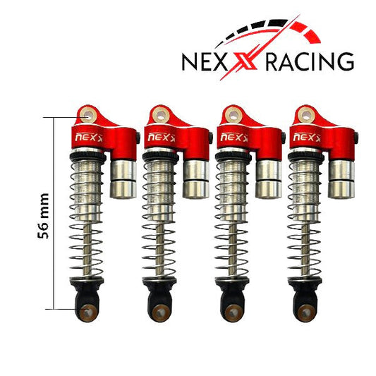 NX-400-R-Nexx Racing Reservoir Shock (4 pcs) for 1/18 TRX-4M