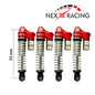 NX-400-R-Nexx Racing Reservoir Shock (4 pcs) for 1/18 TRX-4M