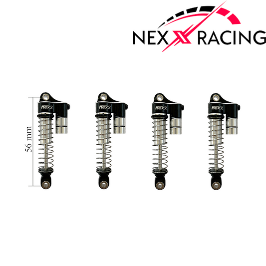 NX-400-B-Nexx Racing Reservoir Shock (4 pcs) for 1/18 TRX-4M