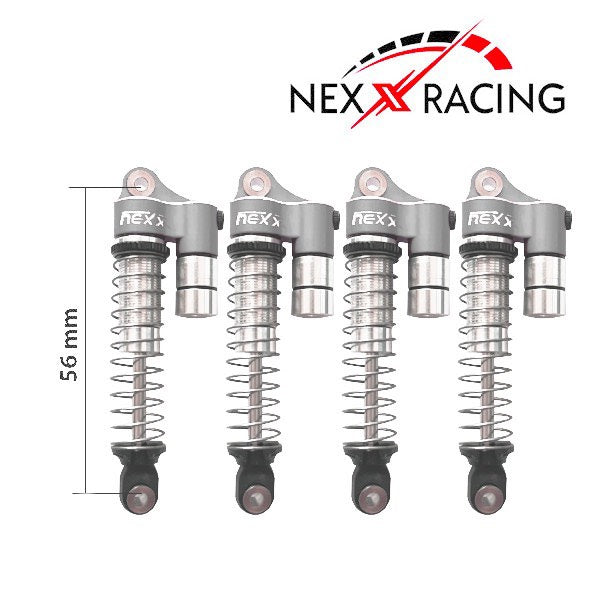 NX-400-G-Nexx Racing Reservoir Shock (4 pcs) for 1/18 TRX-4M