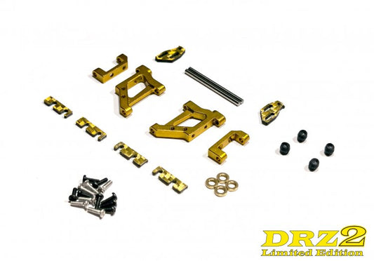 DRZ2LE-02 ARM SET, rear, aluminum, GOLD