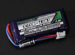 EFLB2002S25 BATTERY, 2S LIPO 300 mAh 35-70 discharge Nano-Tech