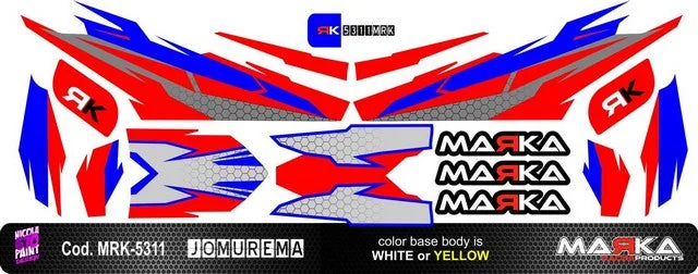 MARKA 5300 Series DECAL SETS for the Joeurema GT1 Bodies