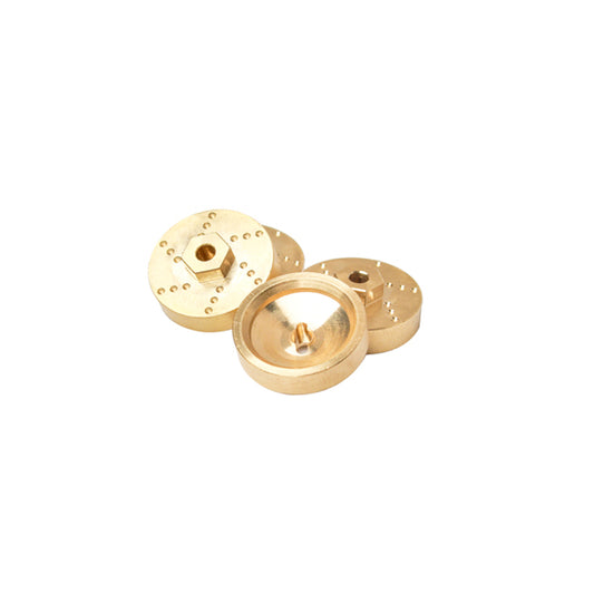 NX-266 BRASS WHEEL HUBS, SCX-24 8.4 grams