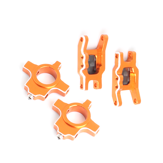 NX-342 REAR HUBS & LOWER ARMS, Drift Art 2 ORANGE