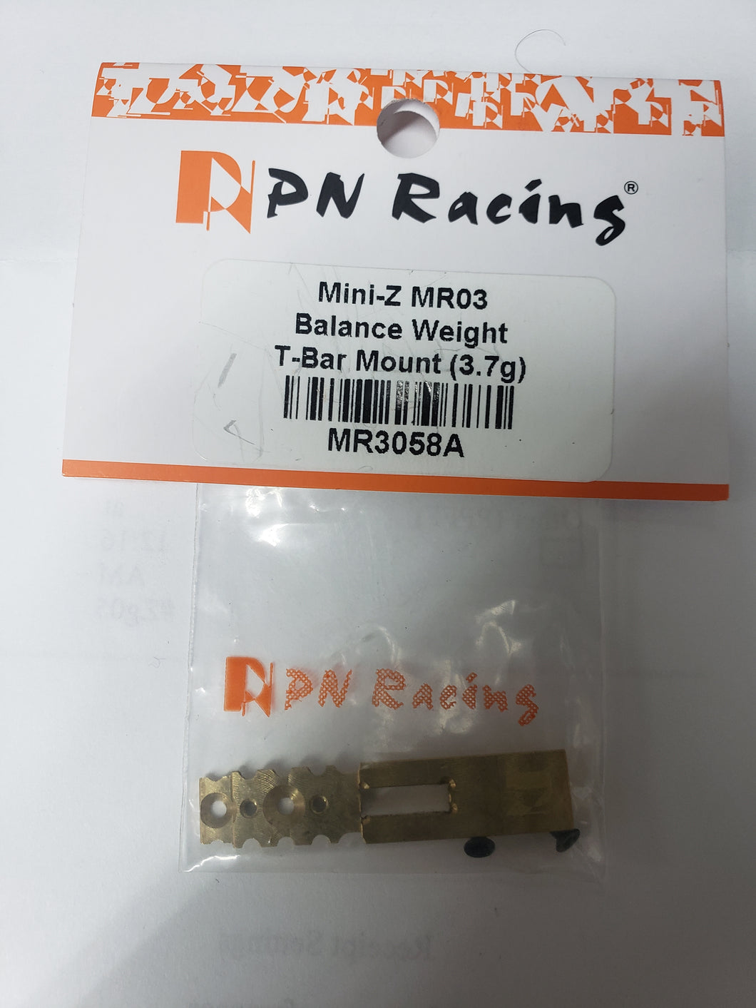 PN 3009C Mini-Z MR03 Brass balance weight T-plate mount 8 grams