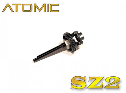 SZ2-UP19 AXLE, CENTER, Diff eliminator SOLID